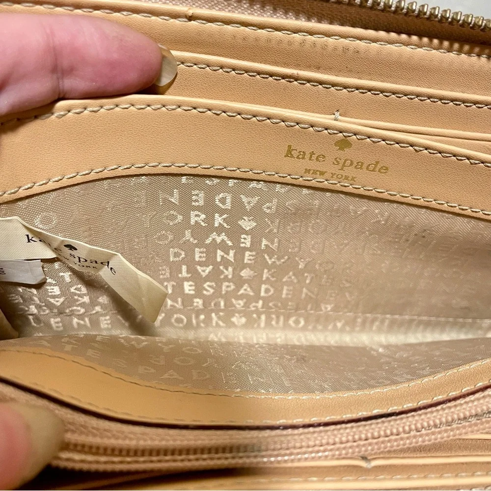 Kate Spade Metallic Rose Gold Continental Wallet